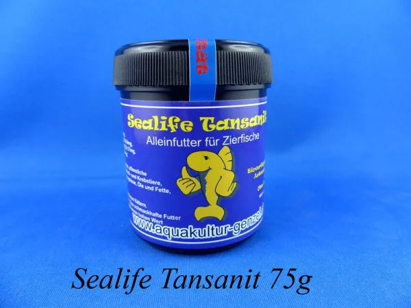 Sealife Manabi Tansanit in der kleinen 75g Dose für kleine Züchter und als Ergänzugsfutter